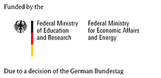 Funded by the Federal Ministry of Education and Resarch and the Federal Ministry for Economic Affairs and Energy due to a decission of the German Bundestag.